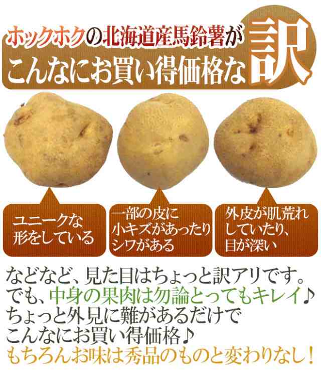 北海道産 ”じゃがいも” 訳あり 約10kg 大きさおまかせ【予約 8月末以降】 送料無料の通販はau PAY マーケット - くらし快援隊