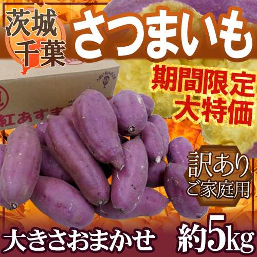 千葉・茨城産 ”さつまいも” 訳あり 約5kg 紅あずま・紅こがね・紅