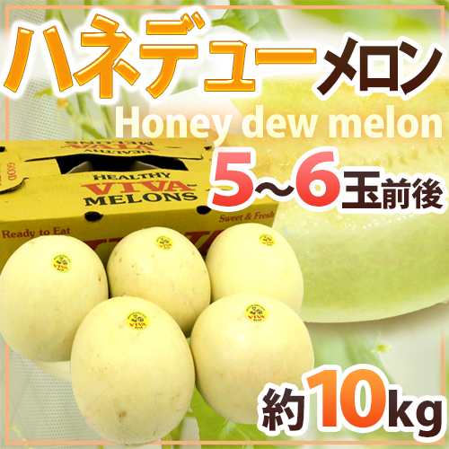 ハネデューメロン” 5〜6玉前後 約10kg メキシコ・アメリカ産 他 ハネデューメロン” 5〜6玉前後 約10kg メキシコ・アメリカ産 他
