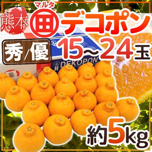 送料無料 熊本産 マルタ 田 デコポン 秀 優品 15 24玉 約5kg Jaあしきたマルタ選果場限定 予約 1月以降 の通販はau Pay マーケット くらし快援隊