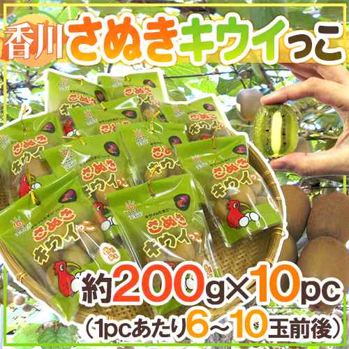 香川県 ”さぬきキウイっこ” 約200g×《10pc》（1pcあたり6〜11玉前後）【予約 11月以降】 送料無料の通販は