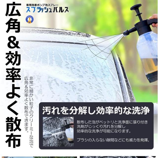 5個セット 洗車 ハンディ 高圧洗浄機 泡 噴霧器 手動式 泡洗車 洗浄器 高圧 フォームガン ハンディ 泡 電源不要 高圧洗浄 コンパクト 車 外装 清掃 泡 あわ ワンプッシュ ハンディ 軽量 KUSUPURA_5