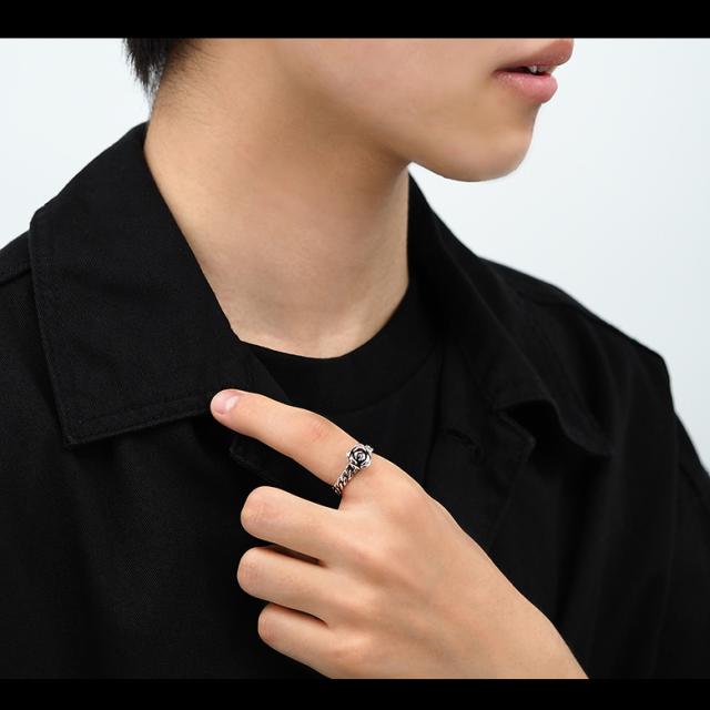 シルバー925製一輪の薔薇リング 大ぶり バラ フラワー お花 ロック ゴシック 目立つ インパクト 銀 ブランド名：2PIECES] シルバー リング 指輪 薔薇 バラ アクセサリー