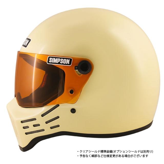 在庫販売 SIMPSON シンプソンヘルメット モデル30 M30 CREAM クリーム フルフェイス Model30 SG規格_3