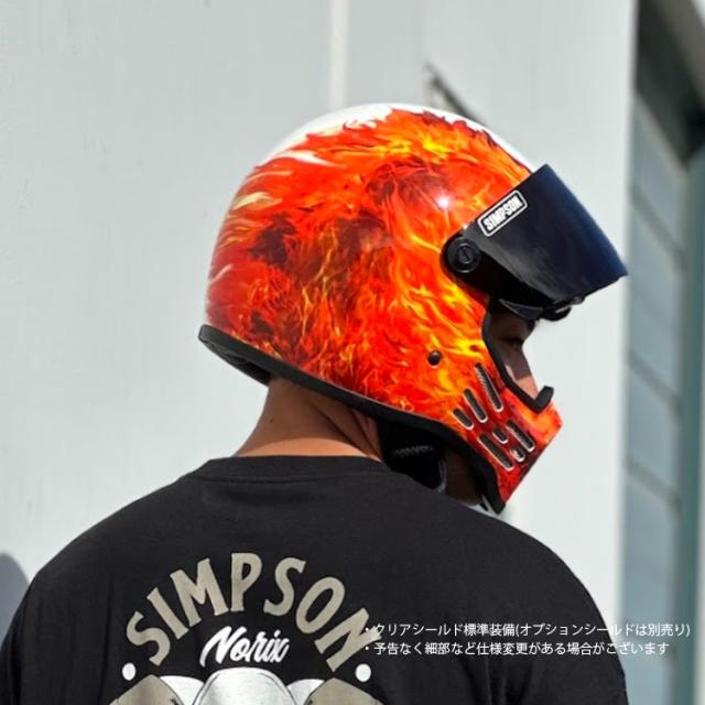 在庫販売 SIMPSON シンプソンヘルメット モデル30 M30 FLAREWHITE 