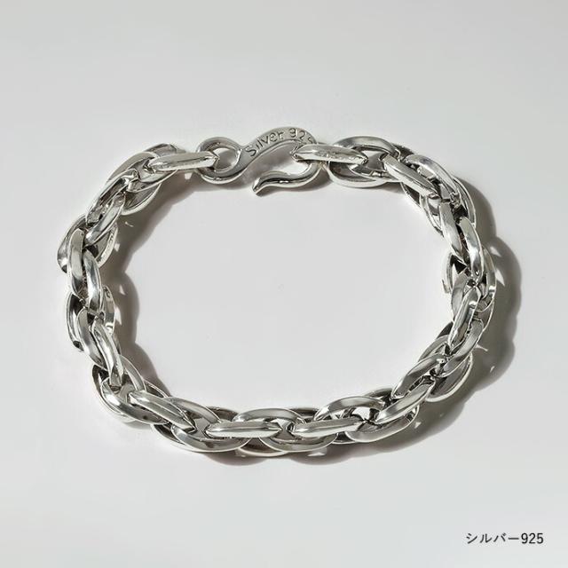 シルバーブレスレット シルバーチェーン 3本セット ブレスレット メンズ シルバー925 チェーンブレスレット シンプル 三連