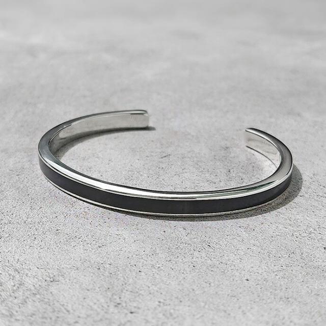 のぶ　ターコイズストーン シルバーバングル　VINTAGE silver Amazon | [silver KYASYA]平打バングル ターコイズバングル
