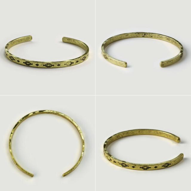 ネイティブ パターン ブラス バングル ブラス 真鍮 アクセサリー 細め メンズ 真鍮 Bab 2107の通販はau Pay マーケット シルバー アクセサリーbinich