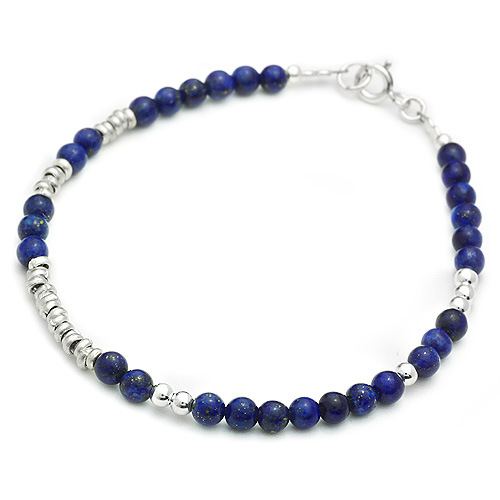 Lapis Lazuli ラピスラズリ シルバー 925 青い石 ブレスレット Lapis Lazuli ラピスラズリ シルバー 925 青い石 ブレスレット