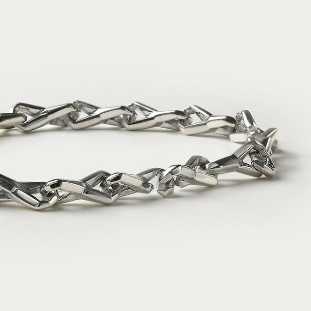 ブレスレット メンズ シルバー925 チェーン シンプル 細め 無限 シルバーブレスレット シルバーアクセサリー レディース ペアブレスレット 20代 30代 40代 50代 チェーンブレスレット メンズアクセサリー 男性用 インフィニティ ツイストチェーン 細身 カジュアル bab-3616_6