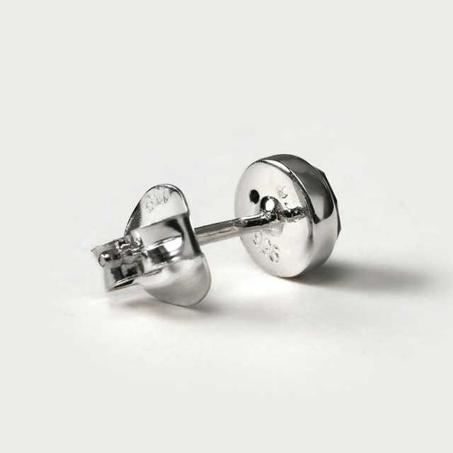 ピアス メンズ レディース シルバー925 オニキス 天然石