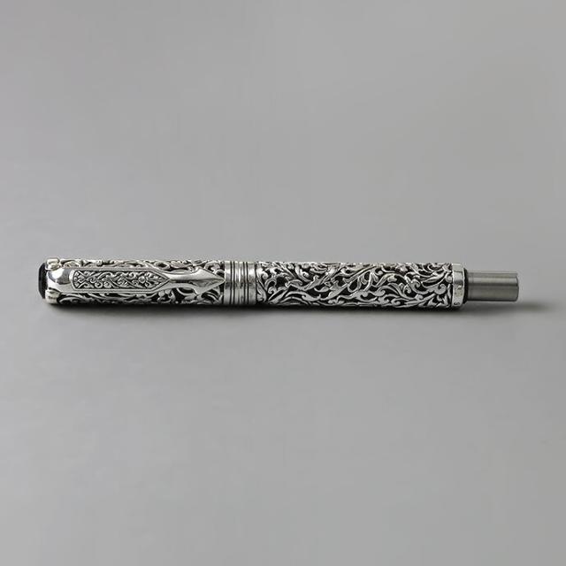シルバー925 アラベスク柄 彫金 パーカーボールペン 高級 PARKER