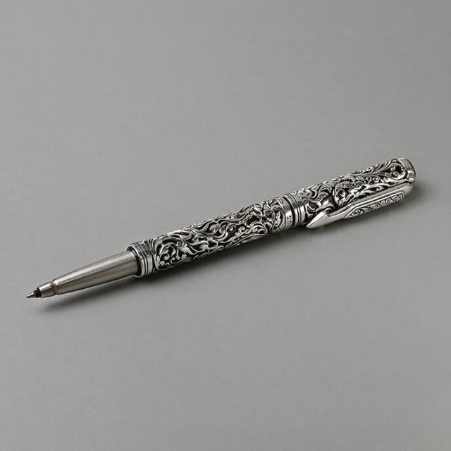 シルバー925 アラベスク柄 彫金 パーカーボールペン 高級 PARKER