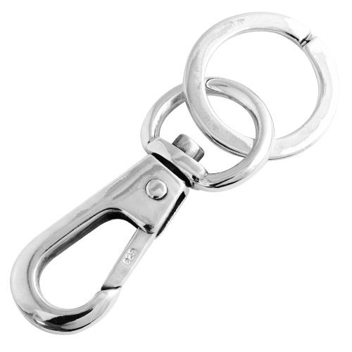 キーホルダー キーリング キークリップ シルバー925 鍵 車 スマート