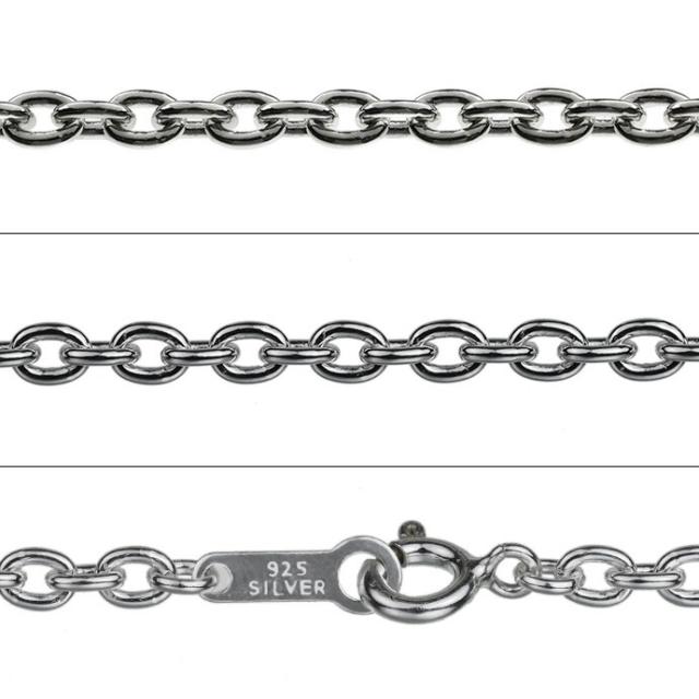 SILVER 925 丸アズキチェーン/ネックレス 幅4.5 全長50cm シルバーチェーン ネックレス アズキチェーン あずきチェーン