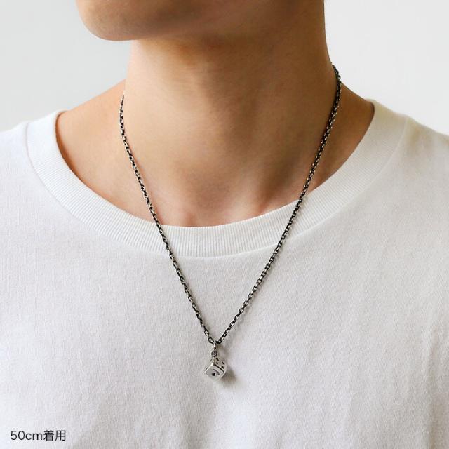 シルバー925 ネックレス チェーン 燻しアズキ メンズ レディース