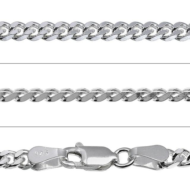 シルバー925 喜平ネックレスチェーン メンズ レディース 幅3mm 45cm