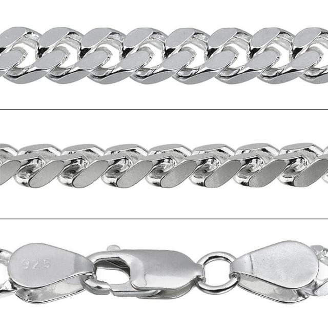 シルバー925 喜平ネックレスチェーン メンズ レディース 幅5.3mm