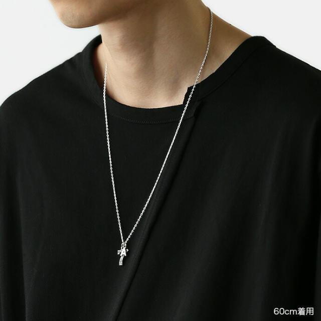 シルバー925 アズキネックレスチェーン メンズ レディース 細め 軽い 短め 長め 幅1.5mm 45cm 50cm 60cm アズキチェーン 小豆 あずき チェーンネックレスのみ ban-0017-1-60_4