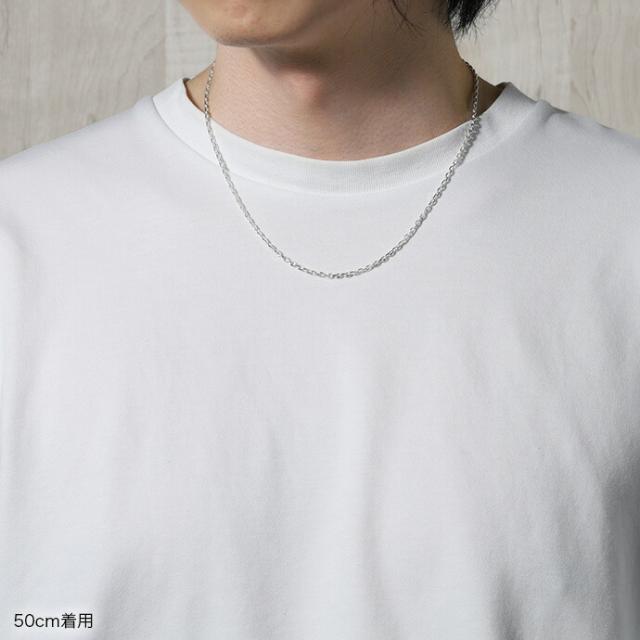 シルバー925 アズキネックレスチェーン メンズ レディース 細め 軽い