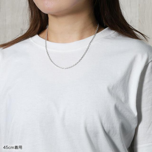 シルバー925 アズキネックレスチェーン メンズ レディース 細め 軽い