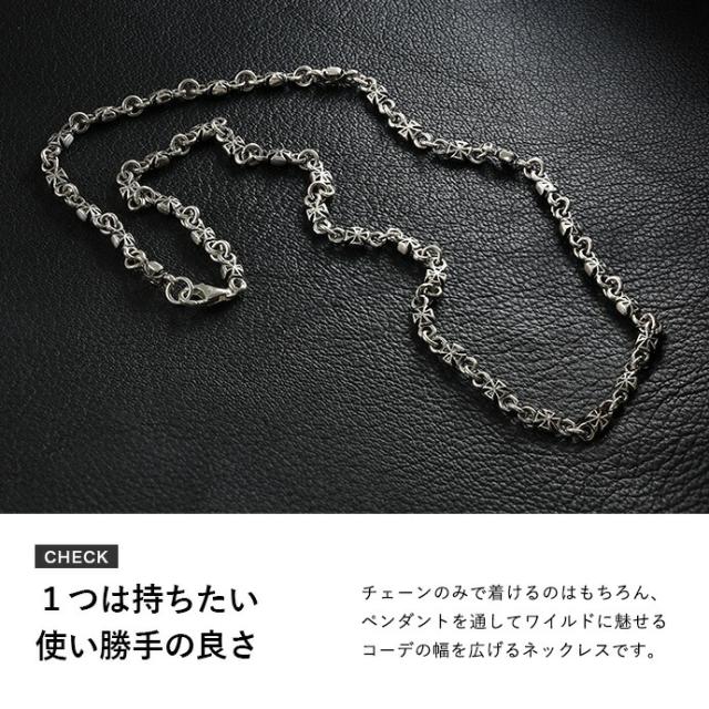 シルバー925 アイアンクロスネックレス メンズ レディース