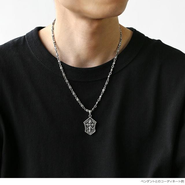 シルバー925 アイアンクロスネックレス メンズ レディース