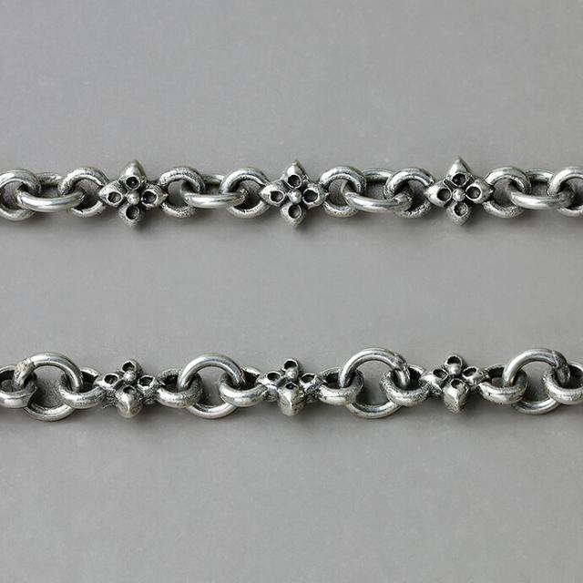 フローラルデザイン シルバー クロスネックレス ディールデザイン DEAL DESIGN リバティフローラルクロス