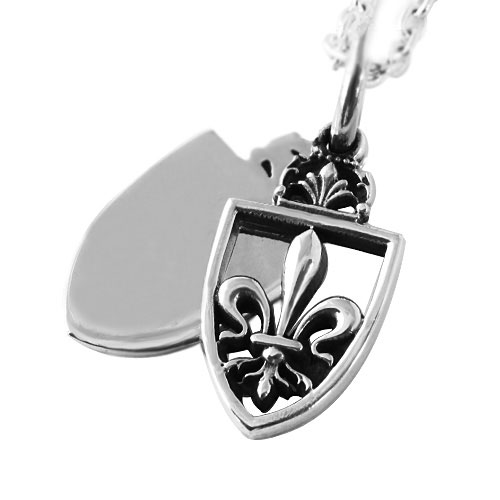 スモールリリーフレアシールドペンダント トップのみ ネックレス メンズ 百合 花 シルバー925 アクセサリー Bap 0187 Topの通販はau Pay マーケット シルバーアクセサリーbinich