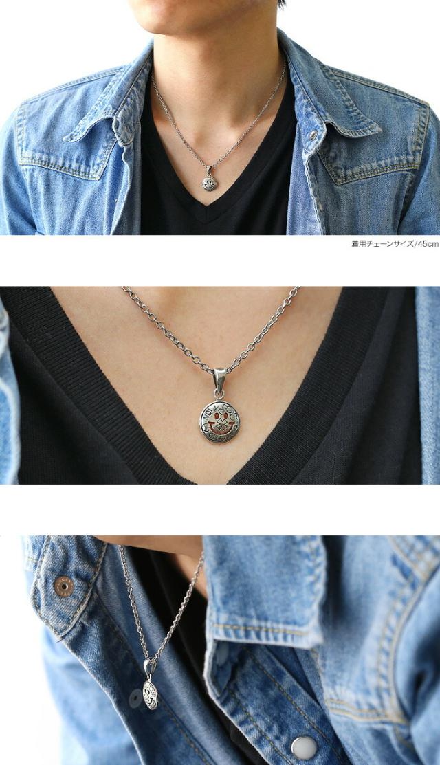 277Na【上品】オシャレ　スマイル　ネックレス　シルバーチェーン　細チェーン ネックレス メンズ レディース シルバー925 ペンダント チェーン