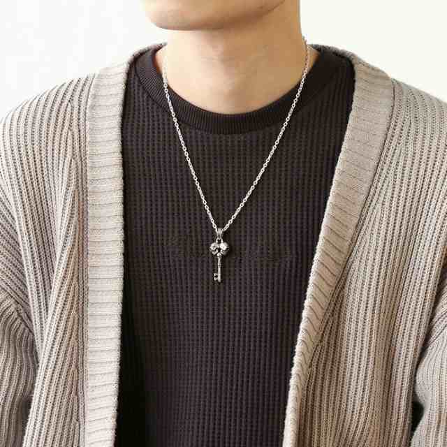 ダブルスカルキーペンダント (トップのみ) ネックレス メンズ シルバー925 アクセサリー 鍵 Binich 20代 30代 40代 50代 プレゼント 男性用 アクセサリー bap-1191-topの通販は