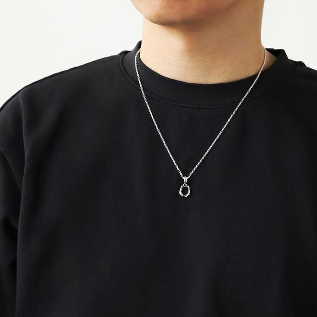 ネックレス メンズ レディース 送料無料 スモール ツイスト ホースシュー ペンダント チェーンセット シルバー925 馬蹄 小さめ 小さい 小ぶり アクセサリー Binich 20代 30代 40代 50代 プレゼント 男性用 アクセサリー bap-14-130_6
