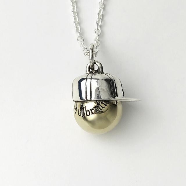 ネックレス 送料無料 メンズ レディース キャップ スマイル アズキ