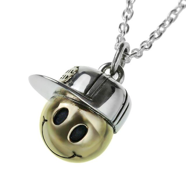 ニコちゃん ネックレス 送料無料 メンズ レディース キャップ スマイル