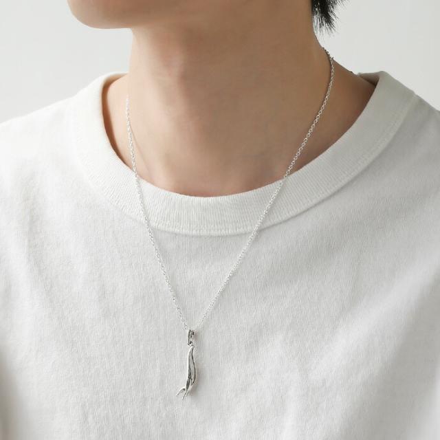 ナメクジ ネックレス シルバー925 アズキチェーンセット 蛞蝓 なめくじ 個性派 個性的 キモカワイイ おもしろ bap-14-140_7