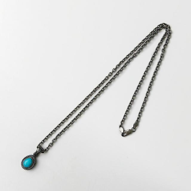 ヴィンテージ　ターコイズ　SILVER ネックレス シルバーネックレス ネイティブ 古美加工 メンズ ターコイズ
