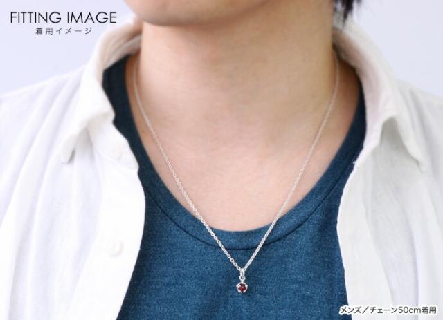 シルバー925 天然石ネックレス メンズ レディース 小さめ プチサイズ ラピスラズリ ターコイズ ガーネット タイガーアイ ブラックスピネル アズキチェーンセット bap-1739_11