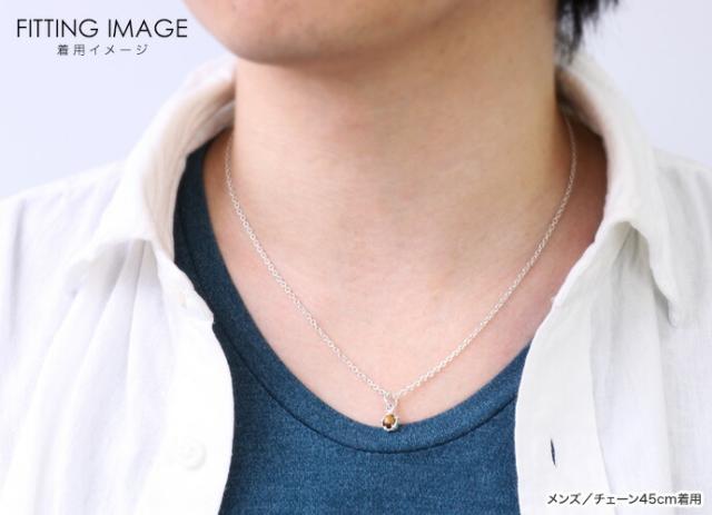 シルバー925 天然石ネックレス メンズ レディース 小さめ プチサイズ ラピスラズリ ターコイズ ガーネット タイガーアイ ブラックスピネル アズキチェーンセット bap-1739_15