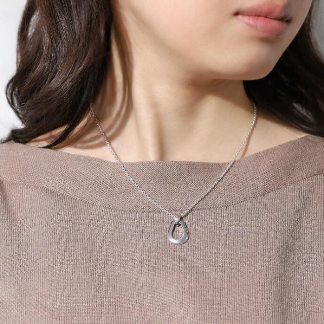 ネックレス 馬蹄 メンズ ホースシュー シルバー925 シンプル ドロップ型 レディース ユニセックス シルバーペンダント シルバーアクセサリー アズキチェーン付き bap-3501_8