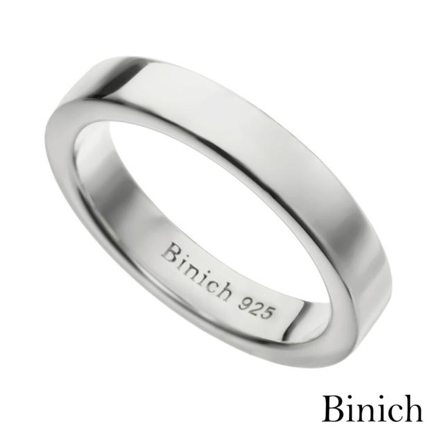 (有料刻印可能)(4mm幅)シンプル平打ちリング メンズ 指輪 メンズ シルバー925 アクセサリー Binich 20代 30代 40代 50代 プレゼント 男性用 アクセサリー bar-2708の通販は 6,375円
