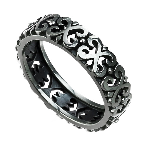 バロックラウンドリング メンズ 指輪 メンズ シルバー 透かし加工 シルバー925 アクセサリー Binich 20代 30代 40代 50代 プレゼント 男性用 アクセサリー bar-2717の通販は