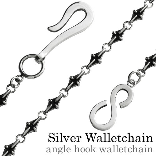 アングルフックウォレットチェーン シルバー925 アクセサリー Binich 20代 30代 40代 50代 父の日 クリスマス プレゼント bawc-1401