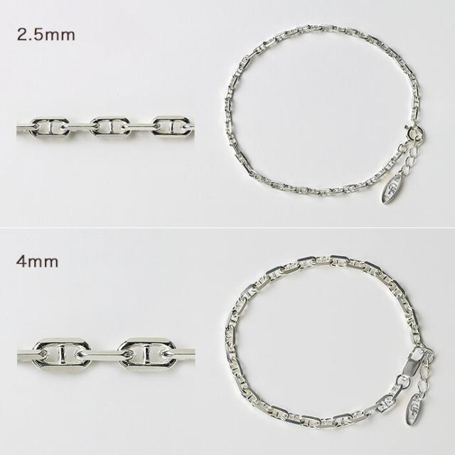 アンカーチェーンブレスレットブランド ブレスレット シルバー メンズ