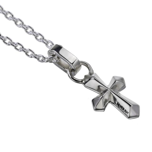 クロスネックレス メンズ シルバー925 ブランド 小さめ スモール