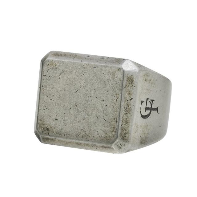 指輪 送料無料 ブランド FLUI ヴィンテージフィニッシュ ソリッド ピンキーリング メンズ シルバー925 印台 シグネットリング アンティーク ビンテージ フルイ Binich 20代 30代 40代 50代 プレゼント 男性用 アクセサリー cfr-0101vtの通販は