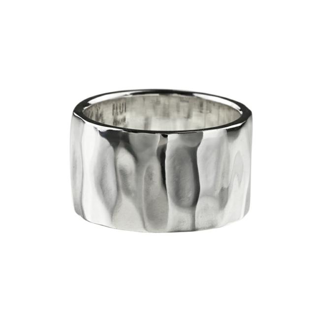 FLUI(フルイ) リング メンズ 指輪 ブランド ハンマード デザイン リング シンプル シルバー925 アクセサリー 槌目 平打ち CULTURAL FLUI カルトラルフルイ Binich 20代 30代 40代 50代 プレゼント 男性用 アクセサリー cfr-0115_1