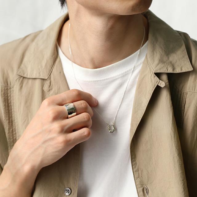 FLUI(フルイ) リング メンズ 指輪 ブランド ハンマード デザイン リング シンプル シルバー925 アクセサリー 槌目 平打ち CULTURAL FLUI カルトラルフルイ Binich 20代 30代 40代 50代 プレゼント 男性用 アクセサリー cfr-0115_6