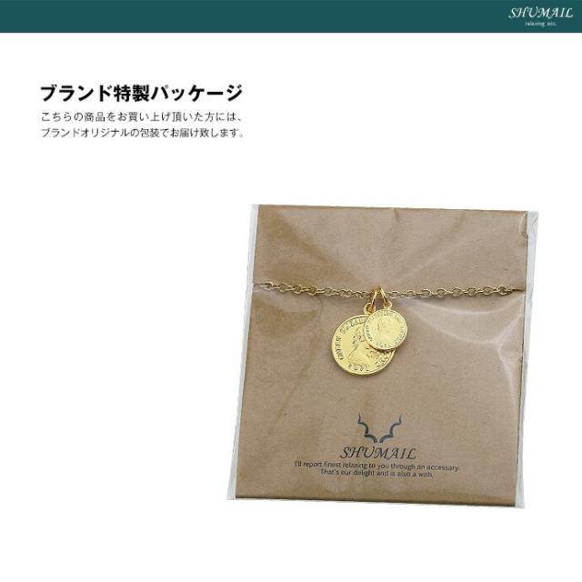 Shumail シュメール ネックレス メンズ ダブル ゴールド コイン ペンダント シンプル ブランド ステンレススチール316l Pvd アクセサリの通販はau Pay マーケット シルバーアクセサリーbinich