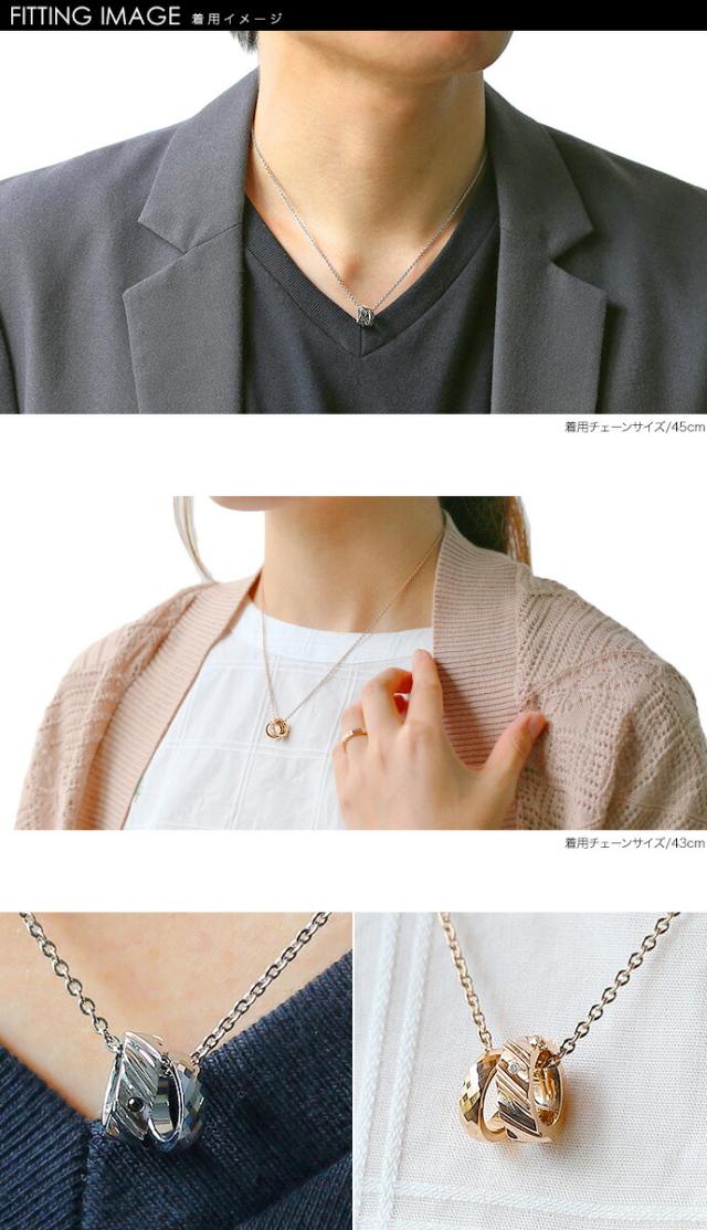 zanipolo terzini (ザニポロタルツィーニ) (ペア販売)ステンレス ＆ タングステン リング ペア ペンダント アクセサリー ペアペンダント Binich 20代 30代 40代 50代 プレゼント 男性用 アクセサリー ztp452-p_1