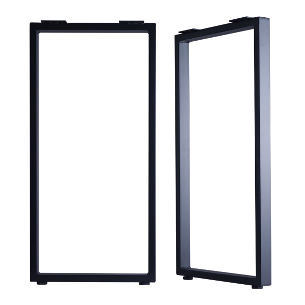 テーブル 脚 パーツ DIY 高さ89.5cm(約高さ90cm) 2本セット ブラック 黒 角枠脚 ロの字型 ハイタイプ テーブル脚 おしゃれ カウンターテーブル 脚のみ カフェ風 テーブル 脚 高い 机の脚 デスク 脚 幅43cm スチール脚 付け替え リメイク テーブル脚のみ アジャスター付き_10
